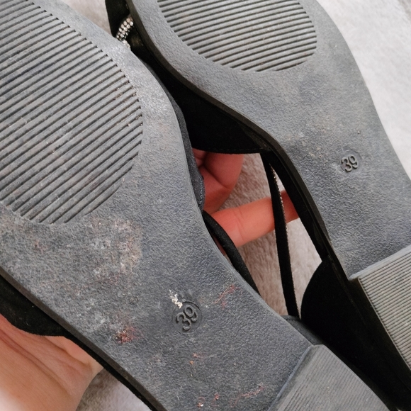 Embellished Faux Suede Pumps - Picture 12 of 16